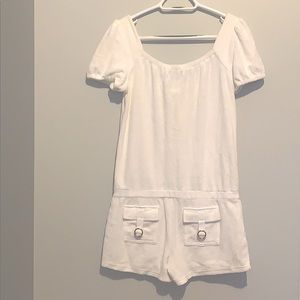 Terry cloth romper by Juicy Couture.